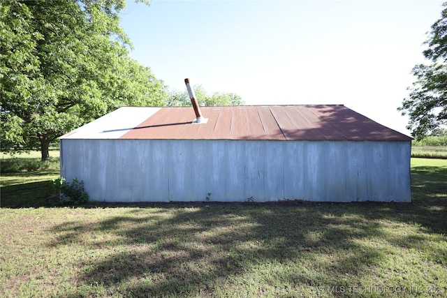 8845 Chestnut Rd, Henryetta, OK 74437 - view of pole building with a lawn