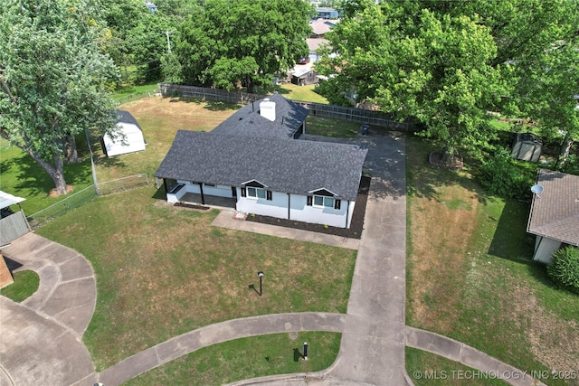 11607 E 24th St, Tulsa, OK 74129 - aerial view of property and surrounding area