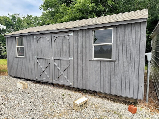 15588 N Sunset Valley Rd, Hulbert, OK 74441 - view of shed