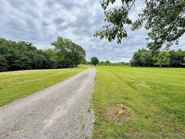 15588 N Sunset Valley Rd, Hulbert, OK 74441 - view of road featuring a rural view