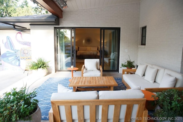 2233 E 32nd St, Tulsa, OK 74105 - view of patio with an outdoor hangout area