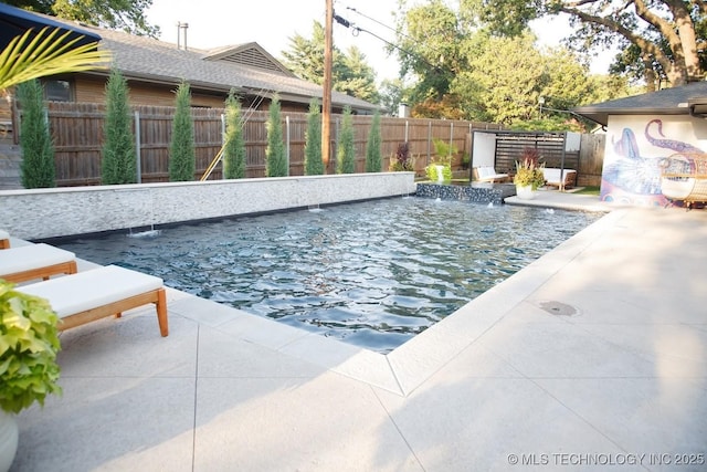 2233 E 32nd St, Tulsa, OK 74105 - view of pool featuring a fenced backyard and a patio