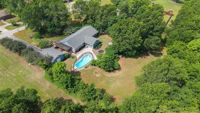 1558 E N Ridge Dr, Vinita, OK 74301 - aerial overview of property's location with a pool area