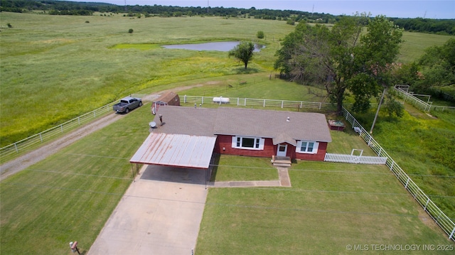 4120 W 53rd St S, Muskogee, OK 74401 - overview of rural landscape featuring a nearby body of water and agricultural land