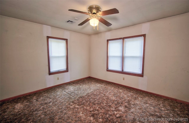 4120 W 53rd St S, Muskogee, OK 74401 - carpeted empty room with ceiling fan and baseboards