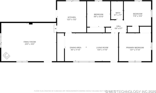 4120 W 53rd St S, Muskogee, OK 74401 - home floor plan
