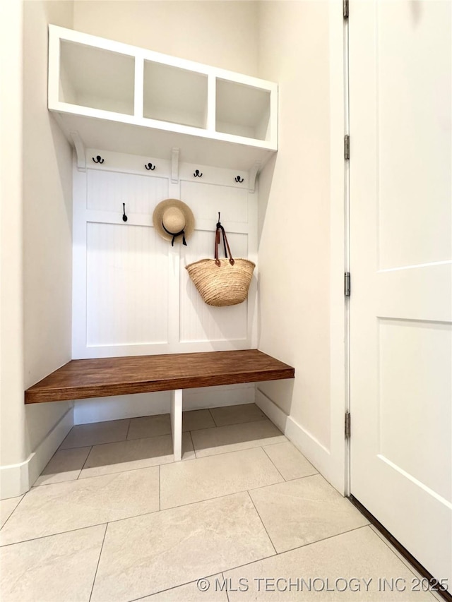 20115 W 111th St S, Sapulpa, OK 74066 - mudroom featuring baseboards and tile patterned flooring