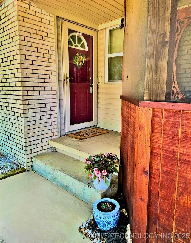 73645 Cyclone Cir, Wagoner, OK 74467 - property entrance with brick siding