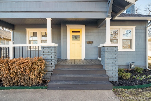 1232 S Gary Pl, Tulsa, OK 74104 - property entrance featuring a porch
