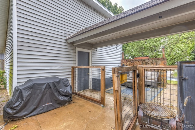4012 S Cedar Ave, Broken Arrow, OK 74011 - wooden deck with a gate and grilling area