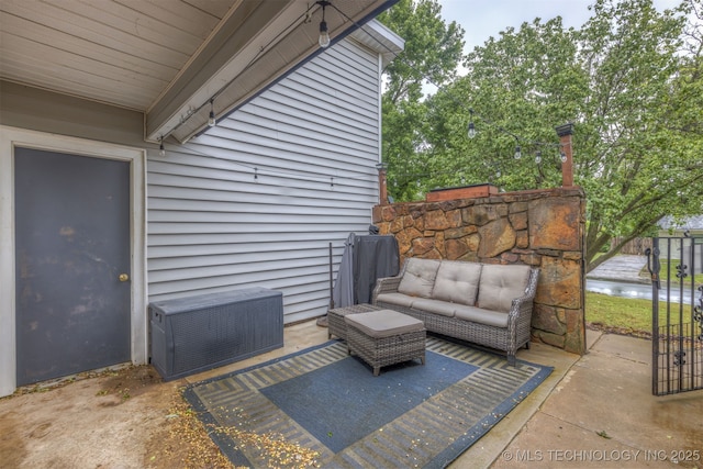 4012 S Cedar Ave, Broken Arrow, OK 74011 - view of patio featuring outdoor lounge area