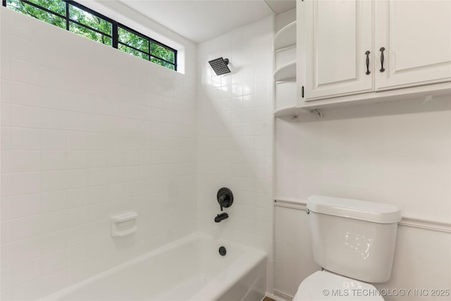 7802 S Joplin Ave, Tulsa, OK 74136 - full bathroom with toilet and shower / tub combination