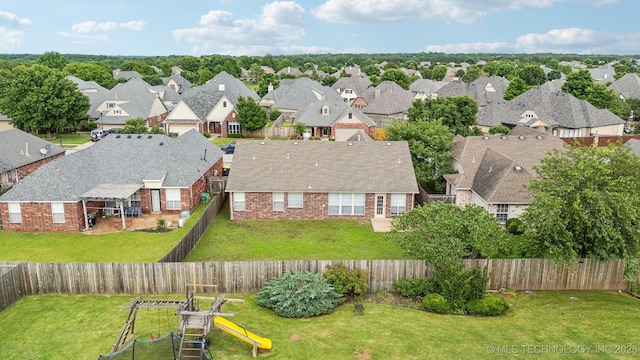 12326 S Cedar Ave, Jenks, OK 74037 - aerial perspective of suburban area