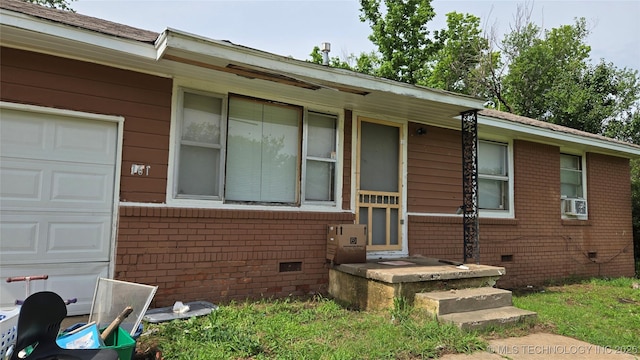 161 W 49th Pl N, Tulsa, OK 74126 - view of front of property with brick siding and cooling unit