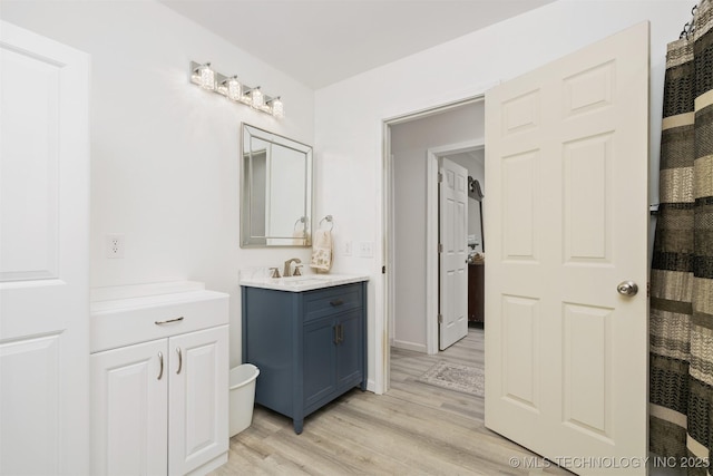 1510 Bowden Pl, Fort Gibson, OK 74434 - full bathroom featuring vanity and wood finished floors