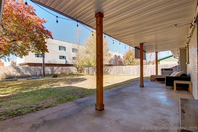 5132 S Atlanta Ave, Tulsa, OK 74105 - fenced backyard featuring a patio area