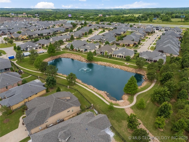 1228 W 85th Ct S, Tulsa, OK 74132 - aerial view of property's location featuring nearby suburban area and a large body of water
