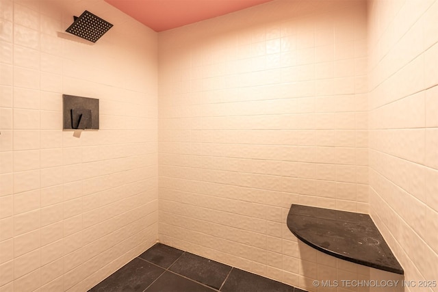 3017 E 88th St, Tulsa, OK 74137 - full bath featuring tile patterned floors and tiled shower