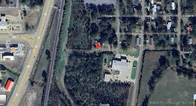 7 E Locust St, Stilwell, OK 74960 - aerial view of property's location
