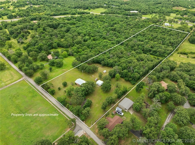 405 Dom Giaudrone, Mcalester, OK 74501 - aerial overview of property's location with property parcel outlined