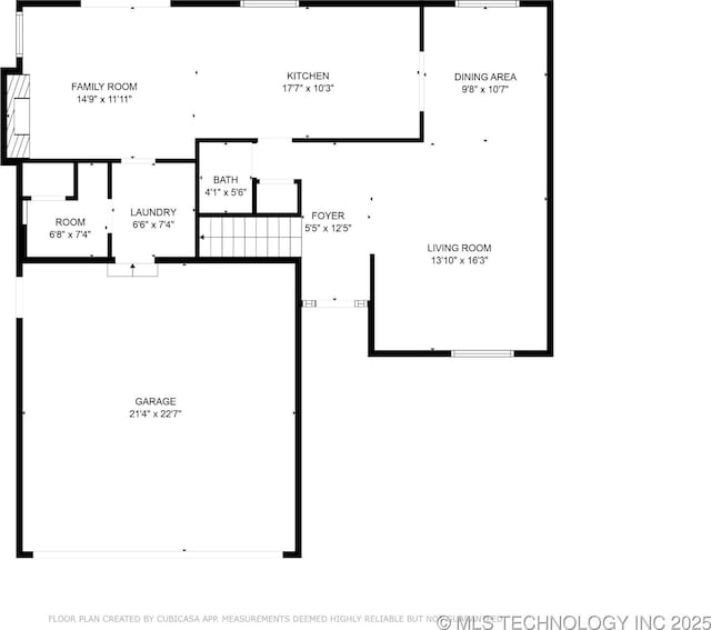 719 W Teel Rd, Sapulpa, OK 74066 - floor plan / room layout