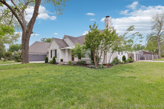 4104 S Owasso Ave, Tulsa, OK 74105 - view of front facade with a shingled roof and a chimney