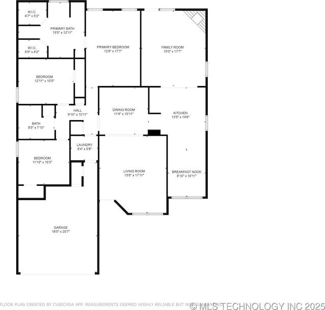 1309 N Willow Ave, Broken Arrow, OK 74012 - floor plan / room layout