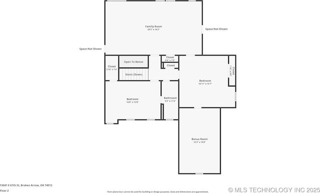 13041 E 67th St, Broken Arrow, OK 74012 - property floor plan