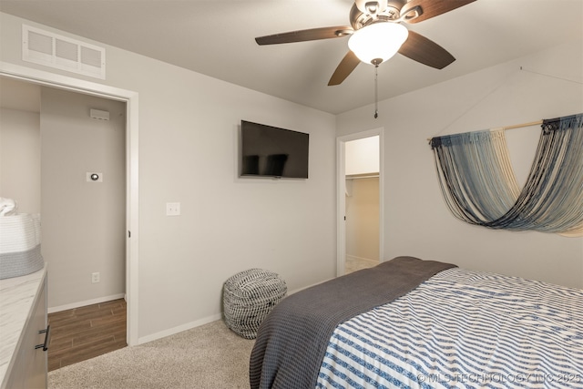 7506 E 87th Pl, Owasso, OK 74055 - bedroom with baseboards and a ceiling fan