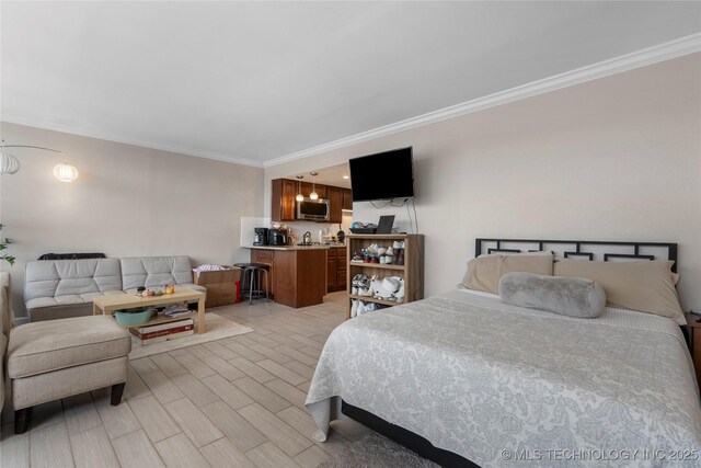 450 W 7th St Unit 1101, Tulsa, OK 74119 - bedroom with ornamental molding