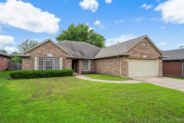 4309 W College St, Broken Arrow, OK 74012 - view of front of home featuring a garage, brick siding, driveway, and a shingled roof