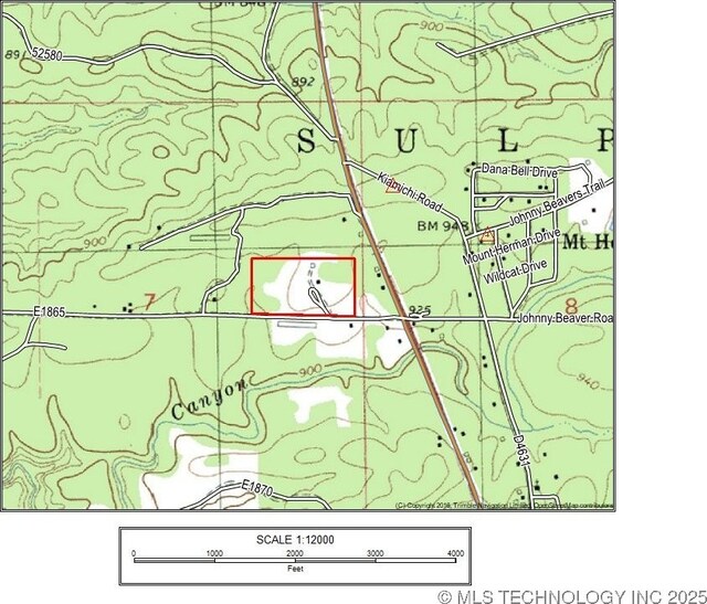175 Johnson Rd, Broken Bow, OK 74728 - map / location of property area
