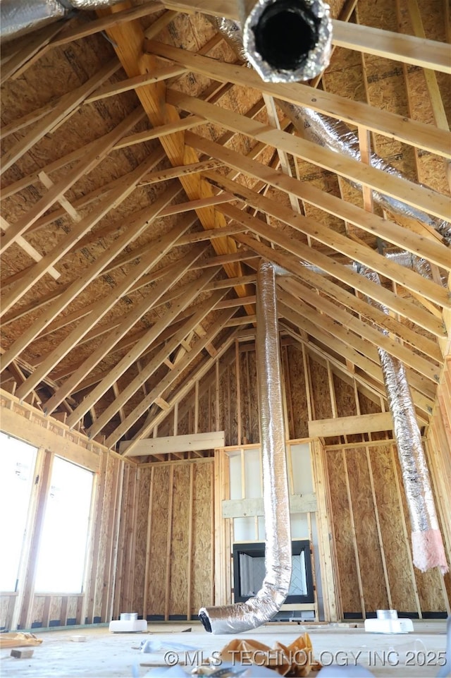 2717 E 134th Cir, Bixby, OK 74008 - misc room with vaulted ceiling