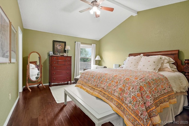 4407 W Lansing Pl, Broken Arrow, OK 74012 - bedroom featuring dark wood-style floors, baseboards, and a ceiling fan