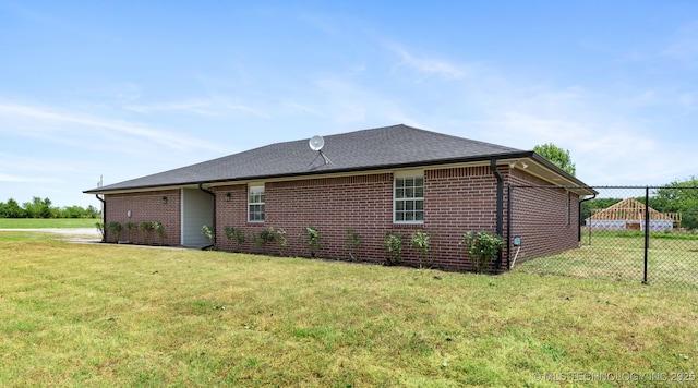3160 E 406th Rd, Oologah, OK 74053 - rear view of property featuring brick siding