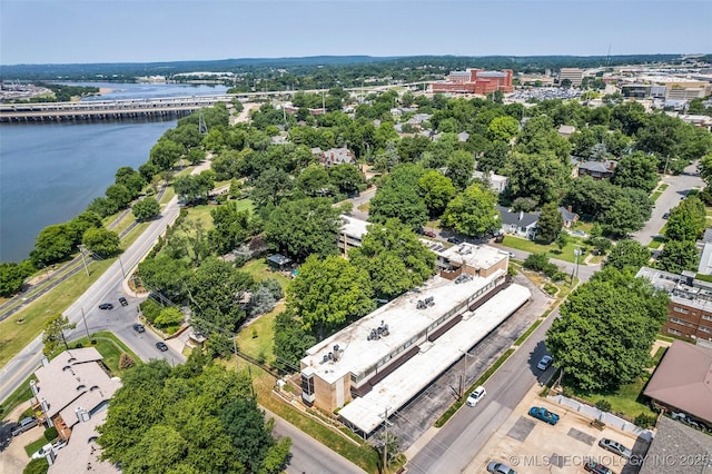611 W 15th St Unit F1, Tulsa, OK 74127 - bird's eye view of a large body of water and a notable bridge