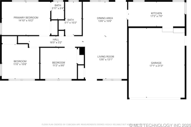 5856 E 22nd St, Tulsa, OK 74114 - home floor plan