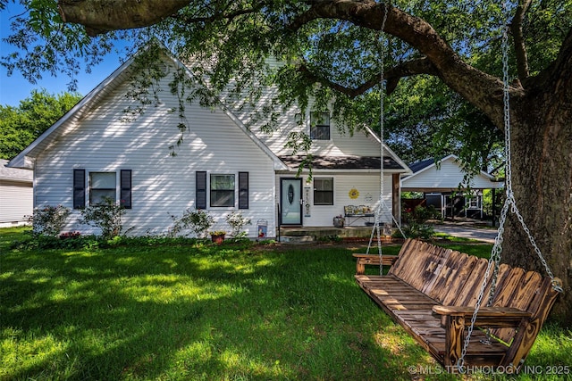 302 E Allen, Davis, OK 73030 - view of front of property with a front yard