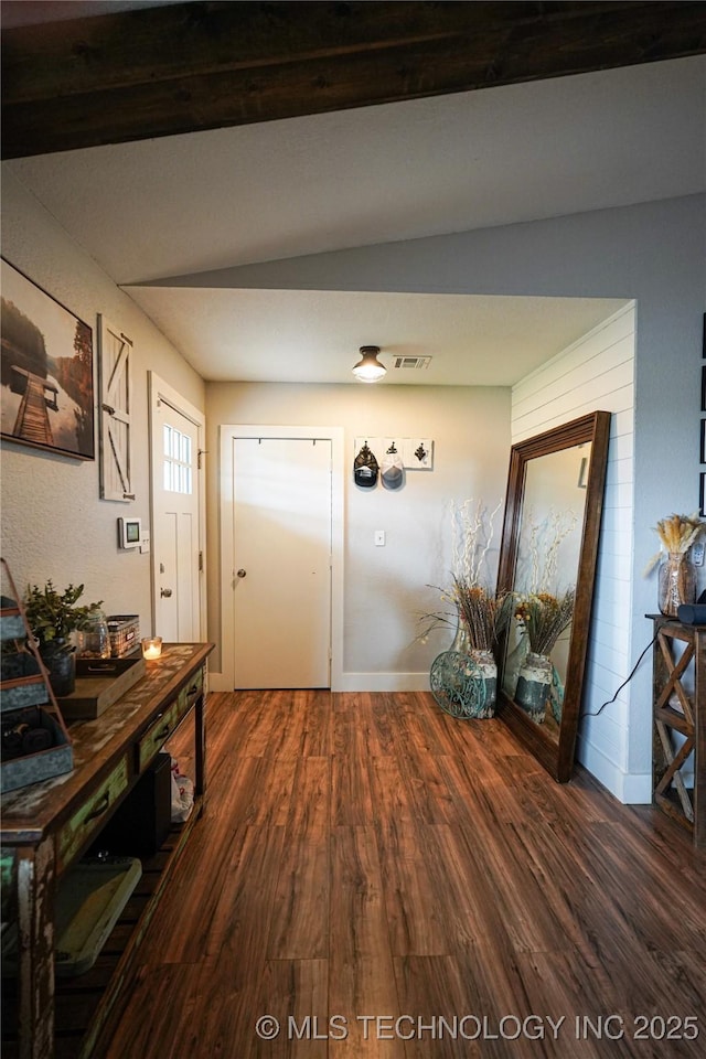 9406 S 161st Ave W, Sapulpa, OK 74066 - hallway featuring wood finished floors and baseboards