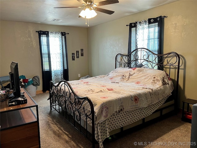 3226 Lark Rd, Kingston, OK 73439 - bedroom featuring ceiling fan