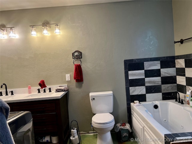 3226 Lark Rd, Kingston, OK 73439 - bathroom with a tub with jets and toilet
