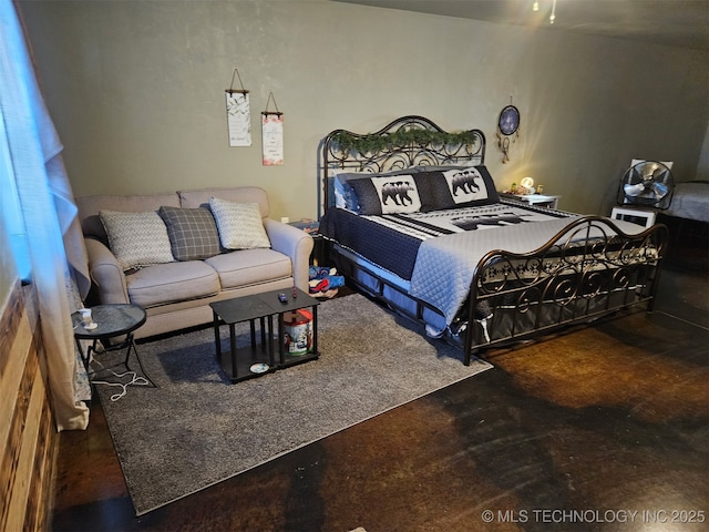 3226 Lark Rd, Kingston, OK 73439 - bedroom with concrete flooring