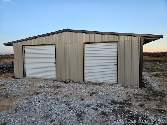 3226 Lark Rd, Kingston, OK 73439 - view of detached garage