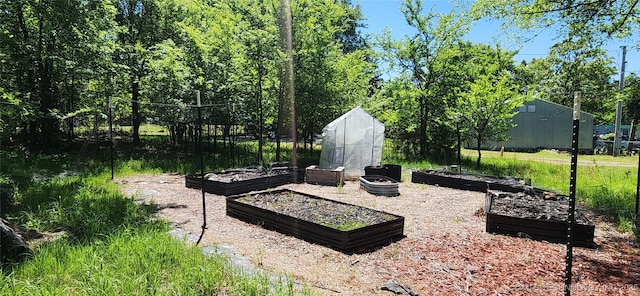 140 Last Resort Rd, Stigler, OK 74462 - view of patio with a garden