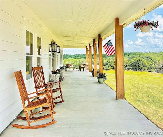 157 Canna Ln, Mcalester, OK 74501 - porch with a lawn