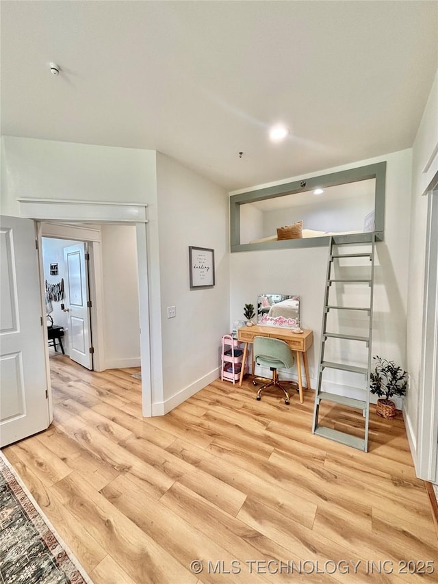 157 Canna Ln, Mcalester, OK 74501 - below grade area featuring light wood-style floors and recessed lighting