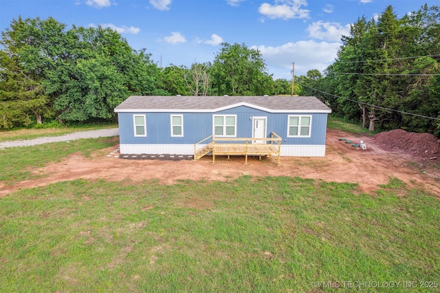 348939 E 750th Rd, Cushing, OK 74023 - view of front of property with a front lawn
