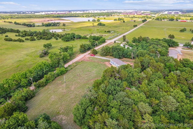 348939 E 750th Rd, Cushing, OK 74023 - aerial view of property and surrounding area featuring a nearby body of water