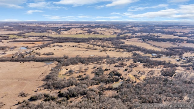 6263 Sunshine Rd, Davis, OK 73030 - aerial view of property and surrounding area featuring rural landscape