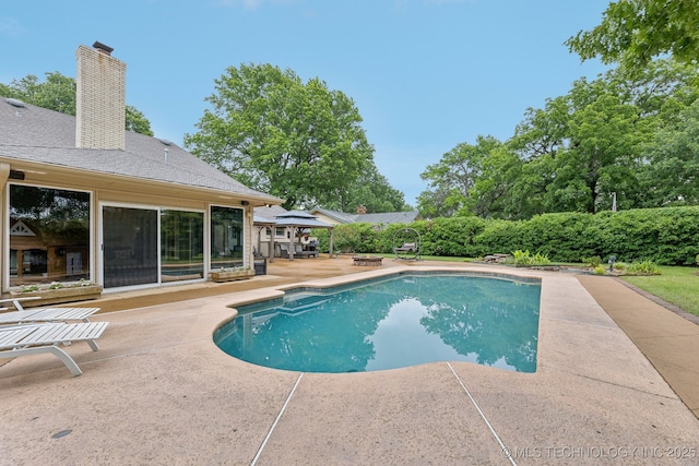 1209 Sherwood Ln, Broken Arrow, OK 74011 - view of pool with a patio
